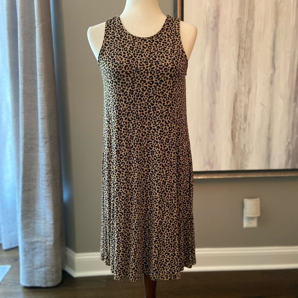Old Navy Cheetah Midi Dress M